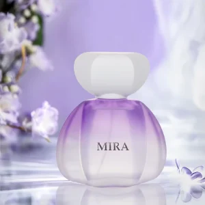 Luxury Women’s Floral Perfume with Purple Glass Bottle Spray 100ml Capacity