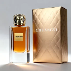 Luxury and Unique Platform Glass Perfume Bottle Square Shaped Perfume Bottle 50ml 100ml Empty Perfume Bottle with Box