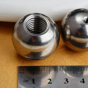 M6/M8 22mm/28mm SS304 Polished Solid Stainless Steel Ball with Drilled Hole 24mm 25mm (Dia.3mm – 90mm SS Brass Aluminum Plastic) Factory