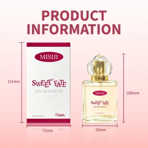 MISIJI Luxury for Pink Eau De Parfum 100ml Women Gold Spherical Cap Long Lasting Sweet Oriental Floral Perfume