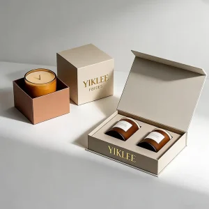 Magnetic Closure Candle Empty Box 2-Pack for Candles Aromatherapy Candles Wedding Valentine’s Packaging
