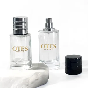 Manufacturer 25ml 50ml 100ml Empty Clear Round Cylinder Spray Glass Perfume Bottle