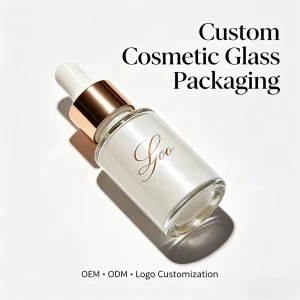 Manufacturer Custom Private Label Logo 15ml 30ml Flat Shoulder Hair Essential Oil Serum Cosmetic Packaging Glass Dropper Bottle
