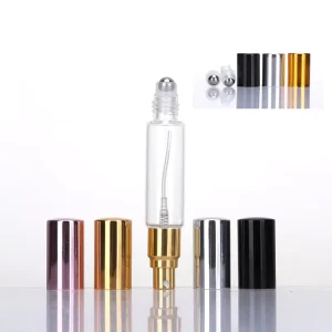 Manufacturer Double headed Two Sides Empty Roll on Ball Bottle Cosmetic Press Spray Bottle Glass Sample Bottle