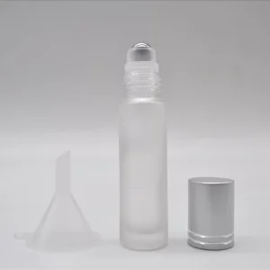 Manufacturer Frosted 5ml 10ml Massage Oil Beauty Roller Ball Empty Glass Bottles Cosmetics Packaging