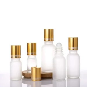 Matte 5-100ml Glass Roller Bottle Essential Oil Roll on Refillable Cosmetic Perfume Skincare Container