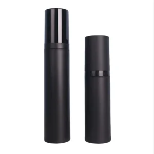 Matte Black Airless Bottle 15ml 30ml 50 ml for Men’s Skincare Packaging