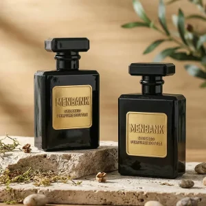 Matte Black Flat Glass Perfume Bottle 20ml 30ml 50ml 100ml Empty Spray Bottle with Paper Box OEM ODM Packaging