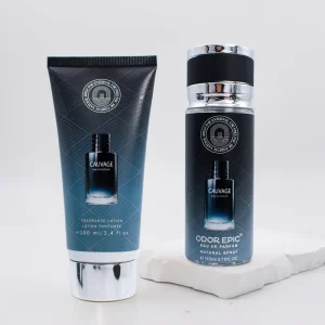 Men Fragrance Set 110ml Natural Spray Perfume and 100ml Fragrance Body Lotion Daily Care Long Lasting Fragrance