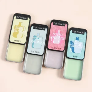 Men Solid Perfume Woody Scent Long Time Lasting Portable Pocket Organic Daily Care Regular Size