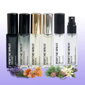 Men’s 10ml Travel Size Amber Musk Long Lasting Woody Aroma Fragrance Parfum Alcohol Body Mist Perfume Spray
