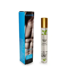 Mens Floral Scent Roll-On Perfume Body Lotion Lasting Fragrance Fresh Light Aroma Style Travel Size Daily Use WM14002