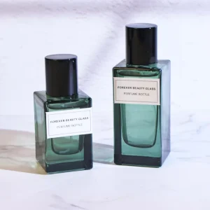 Men’s Glass Perfume Environmental Bottle Custom Color 30ml 50ml 100ml Square Luxury Spray Bottle Empty Perfume Bottle