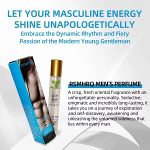 Men’s Perfume Natural Fresh Long Lasting Scent Odor Eliminator Roll On Fragrance Travel Size OEM