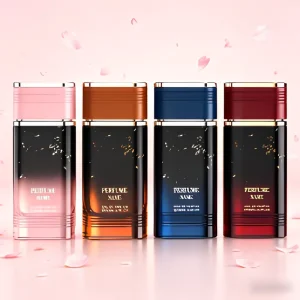 Men’s Square Perfume Bottle 30ml 50ml 100ml Glass Pump Sprayer Elegant Glass Perfume Container