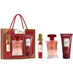 Middle East Arabic Women’s Luxury Three-Piece Body Spray Perfume Gift Set Gift Box Packaging Model OLU4013