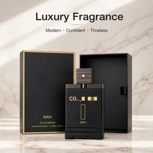 Middle East Style 100ml Men Fragrance Spray Long Lasting Matte Black Bottle High Fragrance Intense Masculine Perfume
