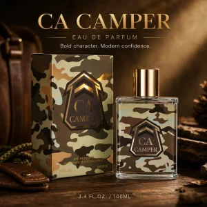 Military Style 100ml Men’s Fragrance Camo Design Long Lasting Bold Masculine Perfume EDP Spray for Active Men Camouflage Bottle