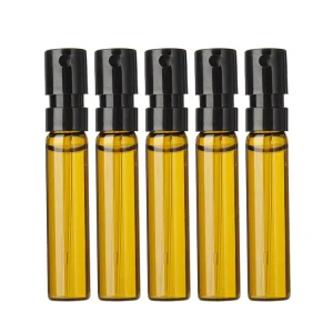 Mini 1.5ml 2ml Small Volume Perfume Spray Bottle 10ml Capacity Screw Cap
