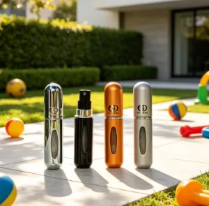 Mini 5ML8ML Refillable Perfume Bottle with Window Screen Printing Travel Spray Portable Dispenser Bottle