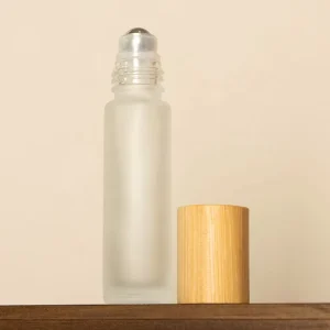 Mini 5ml 10ml 15ml Flat Glass Roller Bottles Empty Essential Oils Perfumes Lip Gloss Travel Size Roll on for Bottle Custom