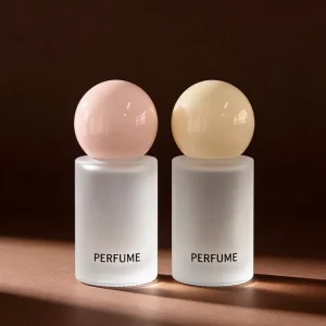 Mini Cylinder Glass Perfume Bottle 10ml Frosted Pump Sprayer