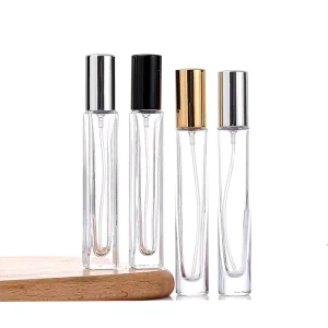 Mini Portable Perfume 10ml Glass Bottles Spray for Traveling With Screw Cap