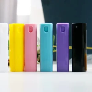 Mini Travel Plastic Perfume Spray Bottles 10ml Refillable Fine Mist Leak Proof Fragrance Cosmetic Containers