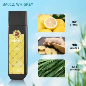 Modern Elegant 250ml Masculine Charm Bourbon Ocean Fresh Water Whiskey Aromatic Fougere Long Lasting Cologne Mist Men Perfume