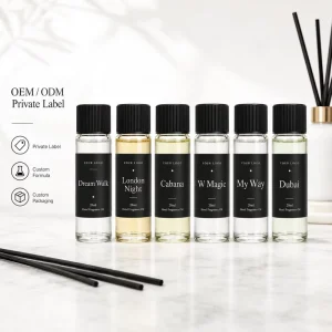 Modern Minimalist Square Aromatherapy Set Plant Hotel Fragrance Oil for Fresh Home Bedroom Long lasting Office Perfume