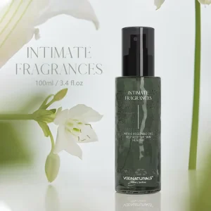 Natural Intimate Perfume with Rosewater Vanilla and 6 Vegetable Oils Organic Formula for Healthy Skin No Synthetic Fragrances