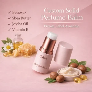 Natural Solid Eau De Parfum Cream Long Lasting Mini Fragrance for Daily Carry Female Custom Logo Luxury Perfume
