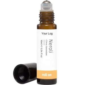 Neroli Essential Oil Roll On Natural Aromatherapy Perfume Oil Above 80% Active Ingredients No Foam Pre Diluted Jojoba for Skin