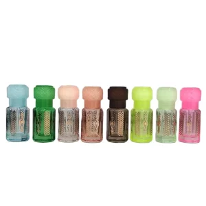 New Design Arabic 3ml 6ml 12ml Attar Glass Oud Oil Perfume Tola Bottles With Plastic Cap