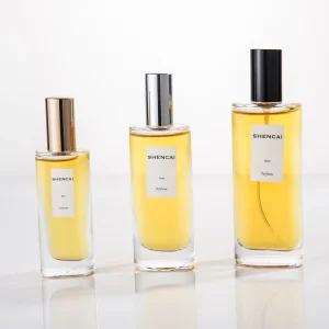 New Design DIY Empty Glass 35ml 50ml Cylinder Transparent Men’s Fragrance Spray Bottle with Lid