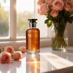 New Design Perfume Bottle with Custom Box Packaging Luxury Thick Sole Square Glass Bottle for High End Boutique Gift