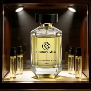New Design Premium Fancy Perfume Bottle Empty Luxury Perfume Glass Bottle Unique 100ml Perfume Bottle with Box