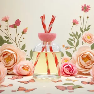 New Design Unique Luxury Perfume 100ml Polished Gradient Color Glass Bottle Refill Fancy Spray Bottle Irregular Cap Flat
