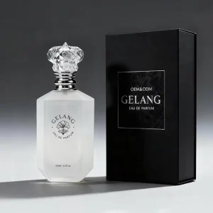 New Design Women Perfume Bottle Gloden Lid 30ML 50ML 100ML Glass Perfume Bottle Set White Perfume Bottle With Packaging Box