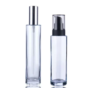 New High Quality Clear Portable Amber Glass Bottles 15ml 30ml 50ml 100ml Perfume Spray Refillable Empty Beauty Products