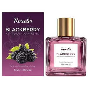 OEM Custom Perfume Label Body and Hair Mist Elegant Fresh Delicate Elegant Hair Body Dating Commuting Blackberry Hair Body Mist
