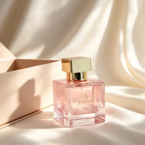 OEM Factory Custom Fancy 50ml Square Clear Glass Perfume Spray Bottle Crimping Neck Gold Cap