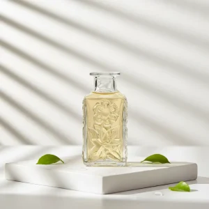 OEM High Quality Square Glass Clear Bottles with Screen Printing and Rubber Stopper 150ml for Aromatherapy