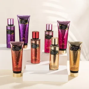 OEM ODM Christmas Gift Sets Body Mist And Nourishing Body Cream Perfume Gift Sets For Women