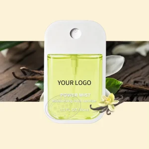 OEM ODM Custom Pocket Mini Spray Hand Sanitizer Chemical 99.99% Germicidal Fruit Flavor Perfume Spray Transparent