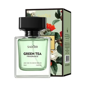 OEM ODM Custom SADOER Green Tea Scent Eau De Toilette 50ml 24H Long Lasting Elegant Natural Tea Aroma Lady Perfume Private Label