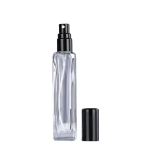 OEM ODM Gentle Cosmetics Glass Packaging Boxes 15ml Perfume Bottle with Screen Printed Empty Pump Sprayer Skin Care Serum Matte
