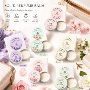 OEM Solid Perfume Balm Eau Fraiche Long Lasting Aroma Parfum Portable Body Fragrance with Floral Scent Gifts