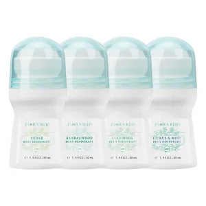 Organic Fragrance Body Clear Roll on Deodorant Aluminum Free Deodorant for Both Men & Women