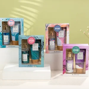 Original Brand Perfumes Mist Body Spray and Lotion New Year Gift Set Can Do Your Logo